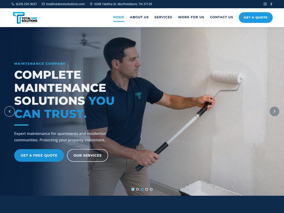 Total One Solutions website
